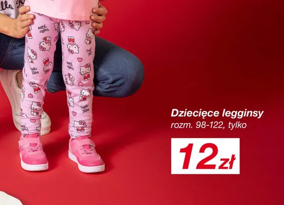 Hello Kitty dziecięce legginsy promocja w KiK