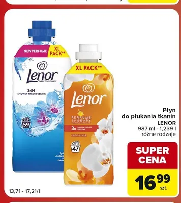 Płyn do płukania tkanin Lenor promocja w Carrefour Market