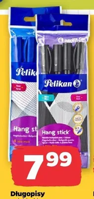 Długopisy czarne Pelikan Hang Stick 4-pak promocja w Netto