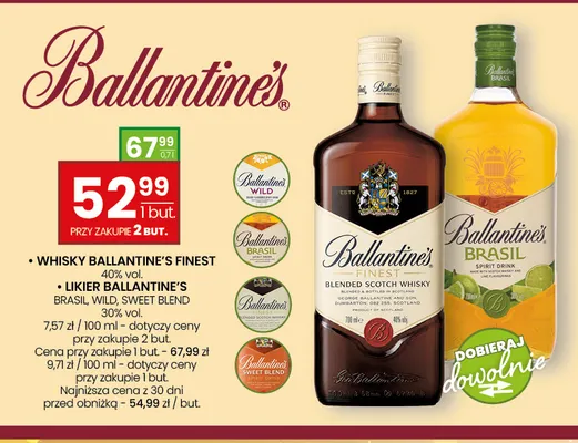 Likier Ballantine's Sweet Blend promocja w Twój Market