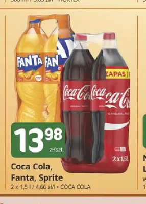 Napój gazowany Coca-Cola 2-pak 1,5 l promocja w Marketvita
