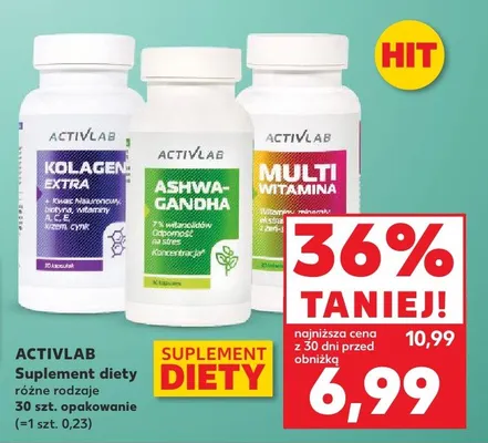 Suplement diety różne rodzaje promocja w Kaufland