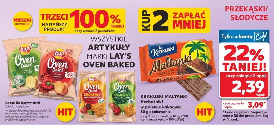 Maltanki herbatniki w polewie kakaowej promocja w Kaufland