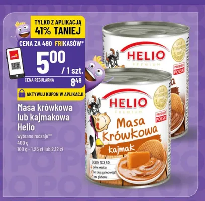 Masa krówkowa lub kajmakowa Helio promocja w POLOmarket