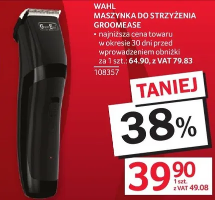 Maszynka do strzyżenia WAHL GROOMEASE promocja w Selgros