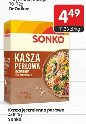 Kasza jęczmienna perłowa Sonko promocja w Market Point