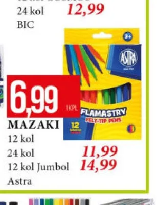 Mazaki Astra 12 kolorów promocja w Leclerc