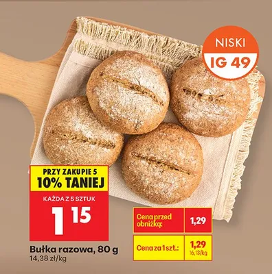 Bułka razowa promocja w Biedronka