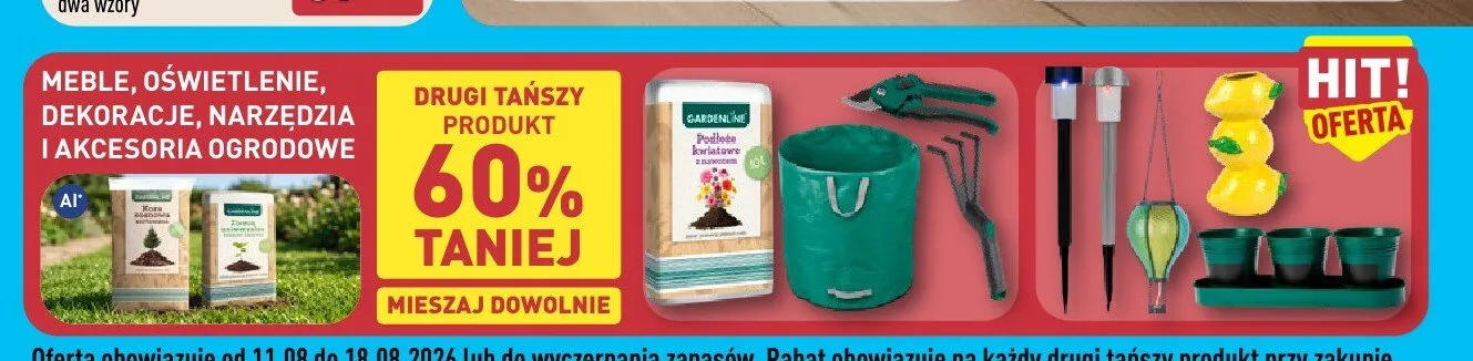 Akcesoria i narzędzia ogrodowe Gardenline promocja w Aldi
