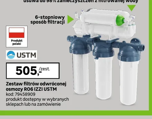Zestaw filtrów odwróconej osmozy RO6 IZZI USTM promocja w Leroy Merlin
