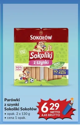 Parówki z szynki Sokoliki Sokołów promocja w Makro