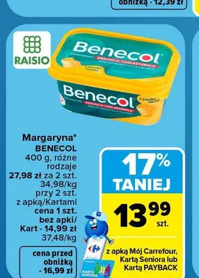 Margaryna Benecol promocja w Carrefour