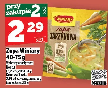 Zupa Winiary 40-75 g promocja w TOPAZ