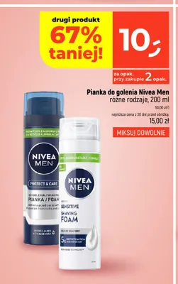 Pianka do golenia Nivea Men Sensitive promocja w Dealz