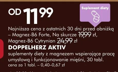 Suplementy diety doppelherz aktiv magnez-b6 promocja w Super-Pharm