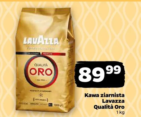 Kawa ziarnista Lavazza Qualità Oro promocja w Netto