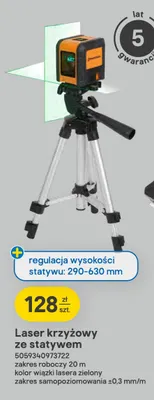Laser krzyżowy ze statywem Magnusson promocja w Castorama