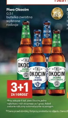 Piwo Okocim Jasne Okocimskie promocja w Delikatesy Centrum