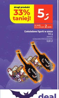 Czekoladowe figurki w siatce Trick or Treat promocja w Dealz