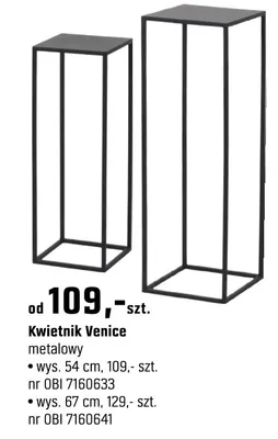 Kwietnik Venice metalowy 54cm promocja w OBI