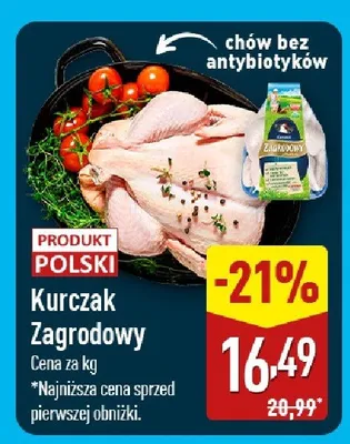 Kurczak zagrodowy promocja w Aldi