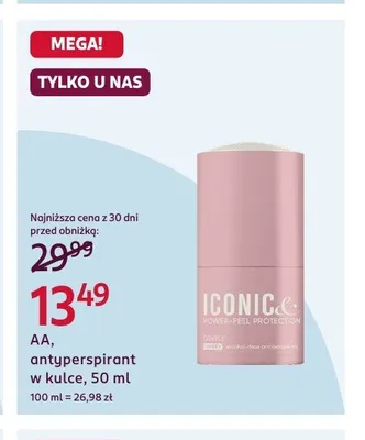 AA antyperspirant w kulce promocja w Rossmann