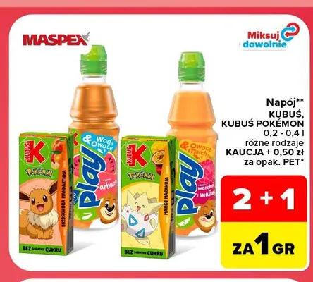 Napój Kubuś promocja w Carrefour Market