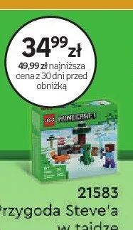 Klocki LEGO Minecraft 21583 Przygoda Steve'a w tajdze promocja w Empik