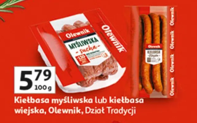 Kiełbasa myśliwska lub kiełbasa wiejska, Dział Tradycji promocja w Auchan