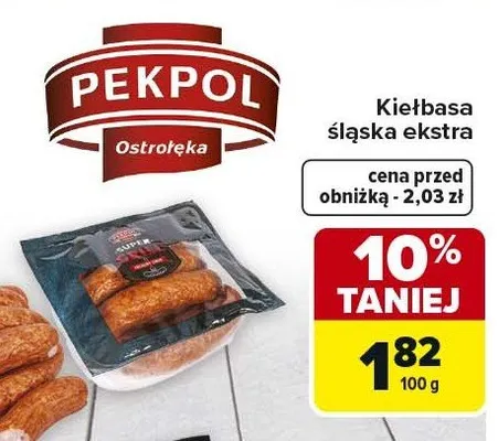 Kiełbasa śląska ekstra promocja w Carrefour