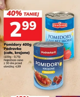 Pomidory krojone Podravka promocja w Hitpol