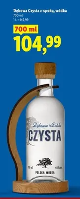 Wódka Dębowa Polska Czysta z rączką promocja w Lidl