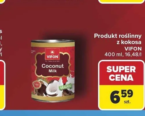 Mleczko kokosowe Vifon promocja w Carrefour