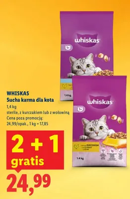 Sucha karma dla kota sterile promocja w Lidl