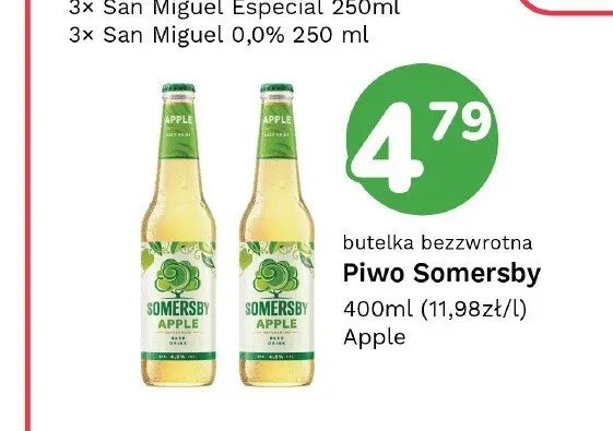 Piwo Somersby Apple promocja w Limonka