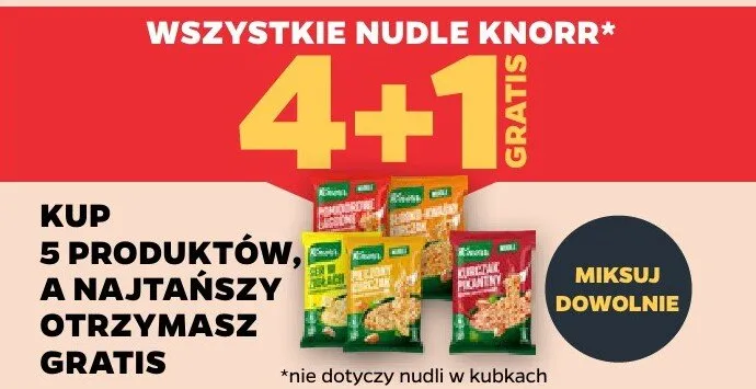 Nudle promocja w Netto
