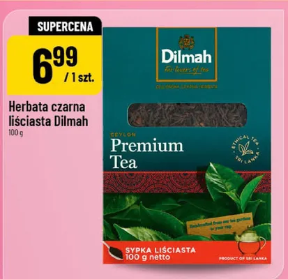 Herbata czarna liściasta Dilmah Premium promocja w POLOmarket