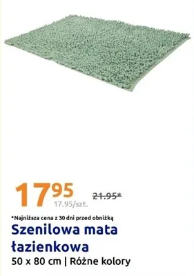 Szenilowa mata łazienkowa promocja w Action