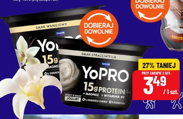 Jogurt proteinowy Danone YoPro waniliowy promocja w POLOmarket