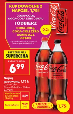 Napój gazowany Zero Cukru promocja w Biedronka