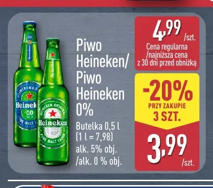 Piwo Heineken promocja w Aldi