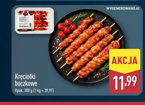Kręciołki boczkowe Mięsne Specjały promocja w Aldi