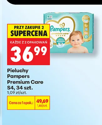 Pieluchy Pampers Premium Care S4 promocja w Biedronka