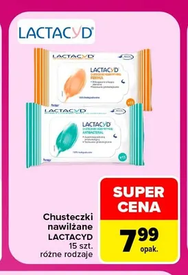 Chusteczki nawilżane Lactacyd promocja w Carrefour
