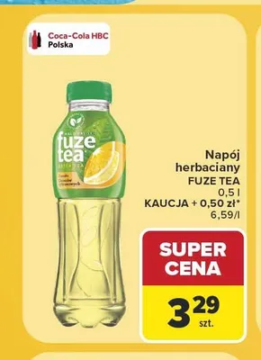 Napój herbaciany Fuze Tea promocja w Carrefour