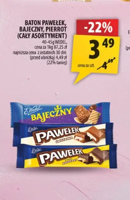 Baton Pierrot E.Wedel promocja w Arhelan