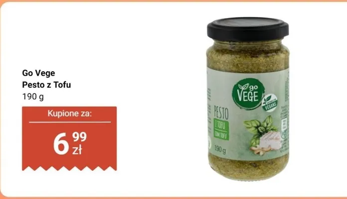 Pesto z Tofu Go Vege promocja w Biedronka