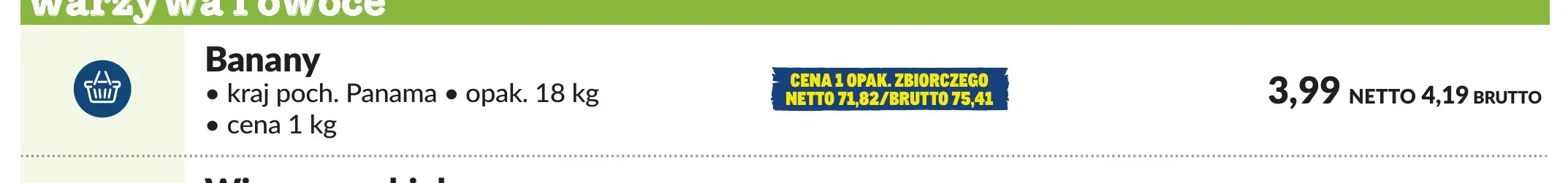 Banany promocja w Makro