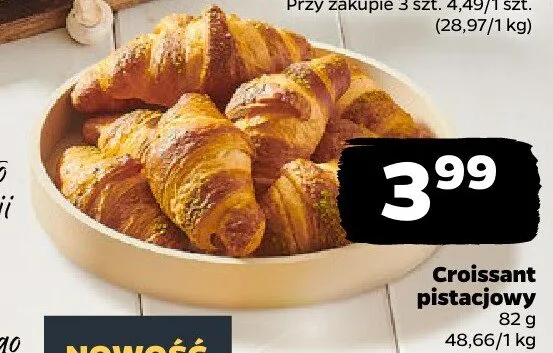 Croissant pistacjowy promocja w Netto