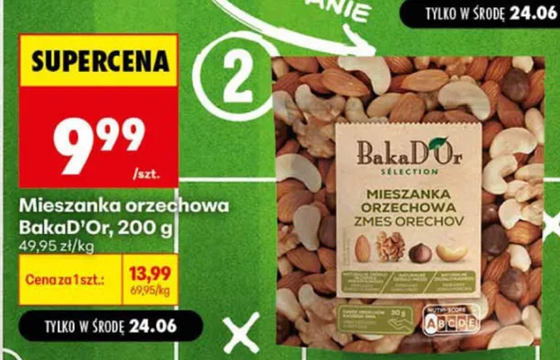 Mieszanka orzechowa BakaD'Or Selection promocja w Biedronka